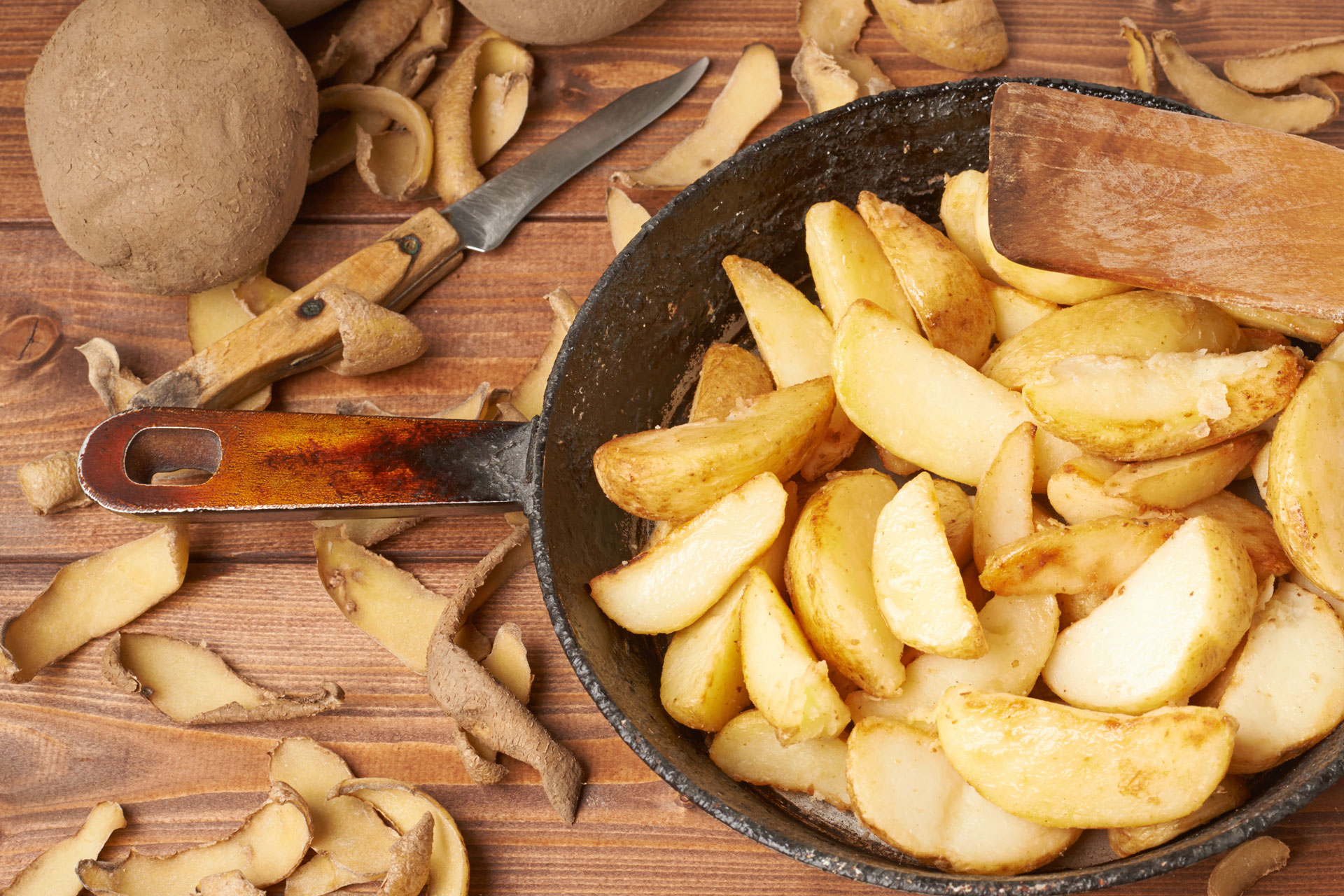 Making french fries