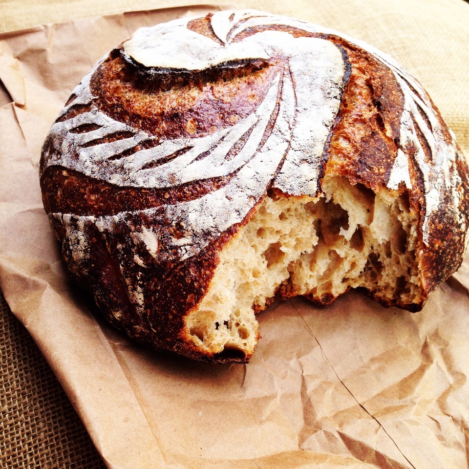 sourdough made with local grains