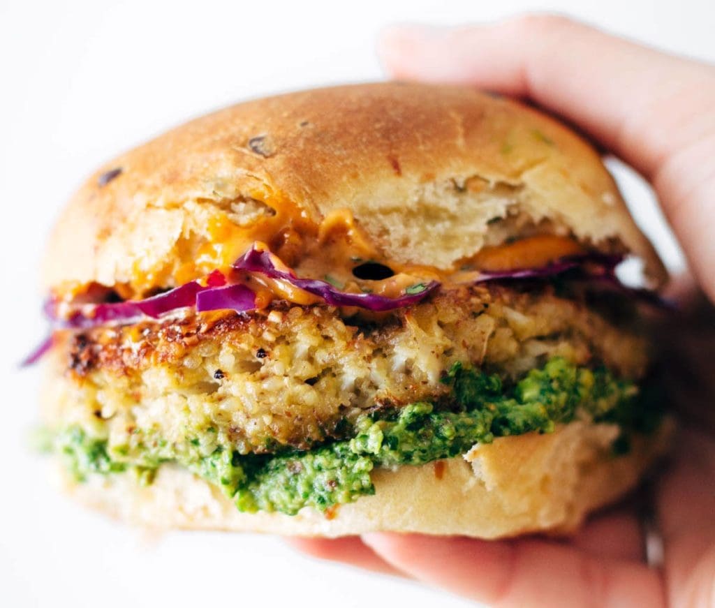 Pinch of Yum Cauliflower Burger