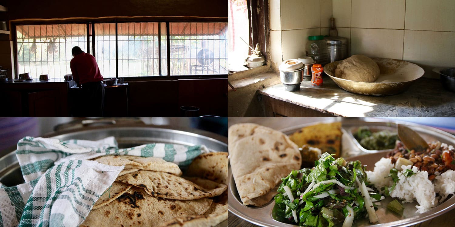 Making chapati