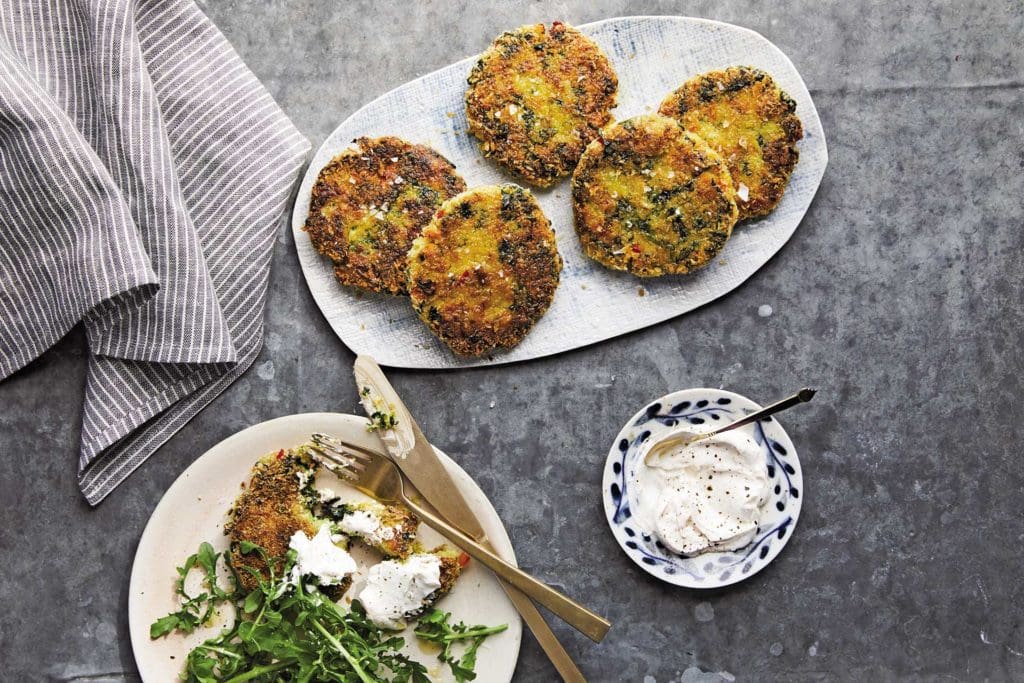Cauliflower-Spinach-and-Chickpea-Patties