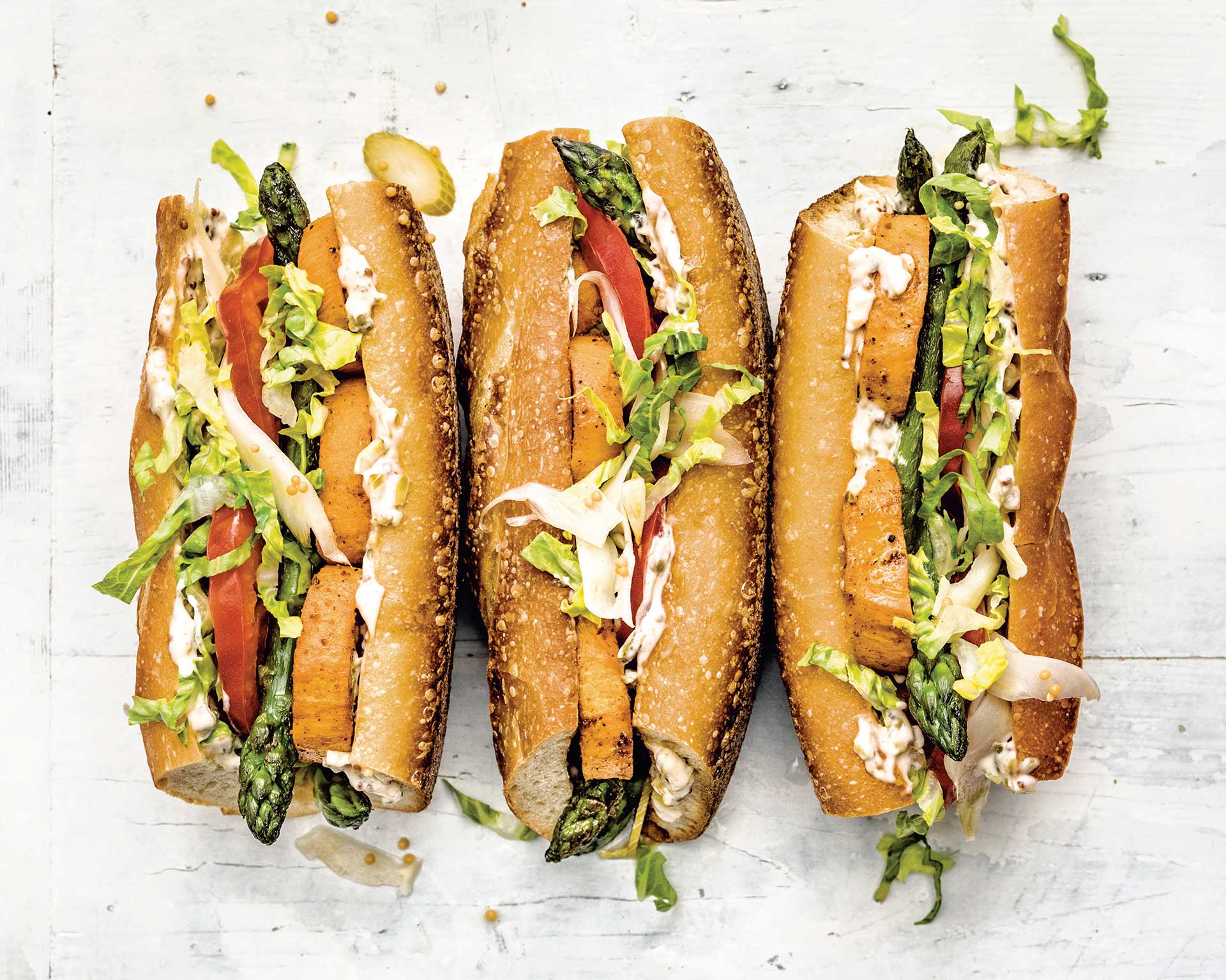 Sweet potato po boys from Vegetable Kingdom which highlights black vegan recipes