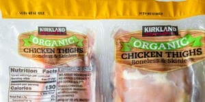organic chicken in packaging