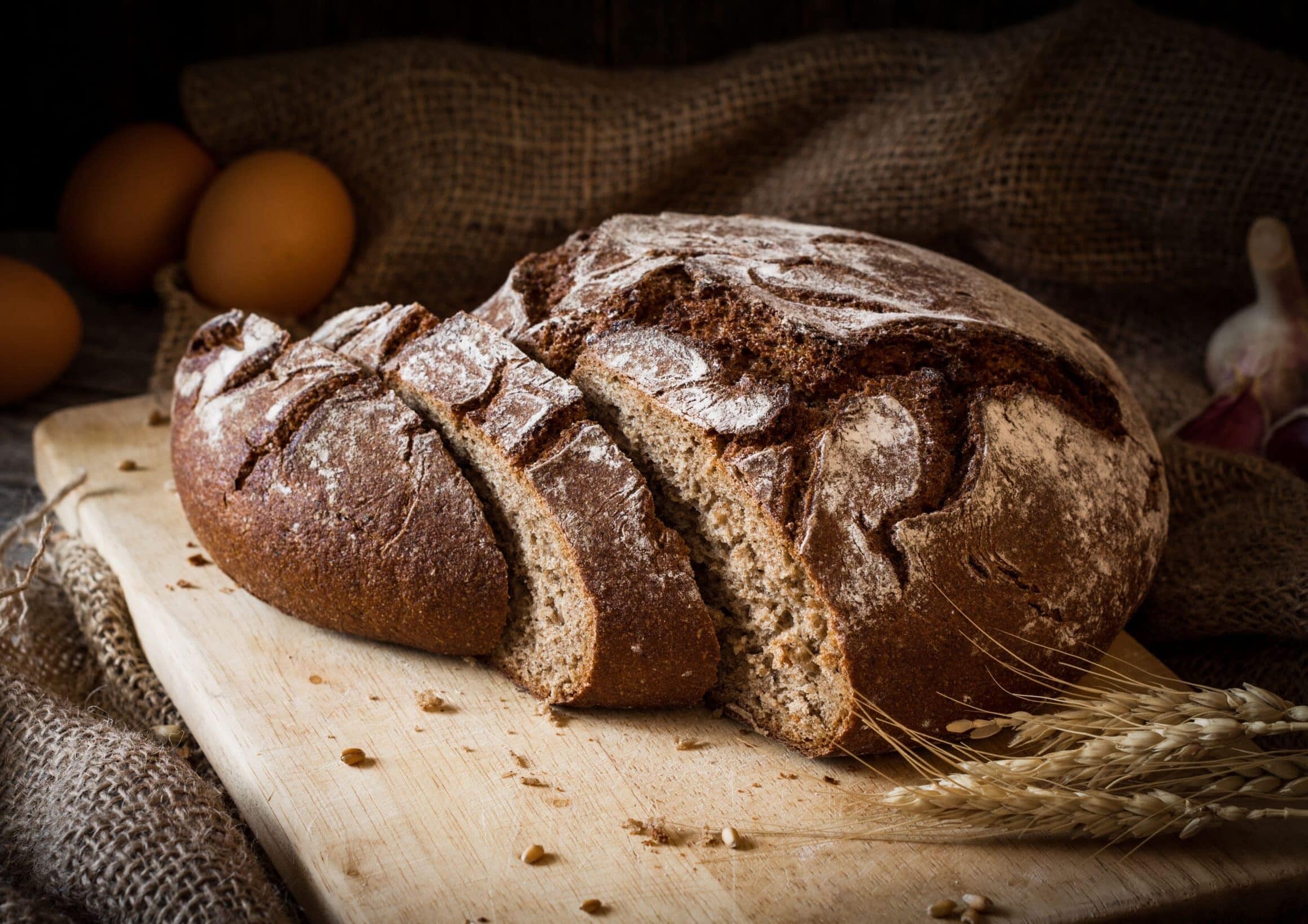 a loaf of rye bread